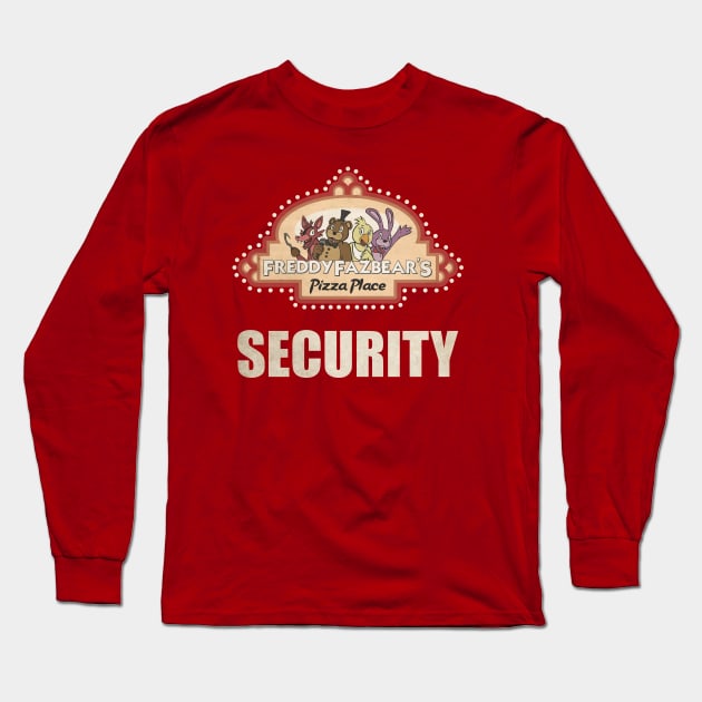 Five Nights at Freddy's - FNAF - Freddy Fazbear's Pizza Security Long Sleeve T-Shirt by Kaiserin